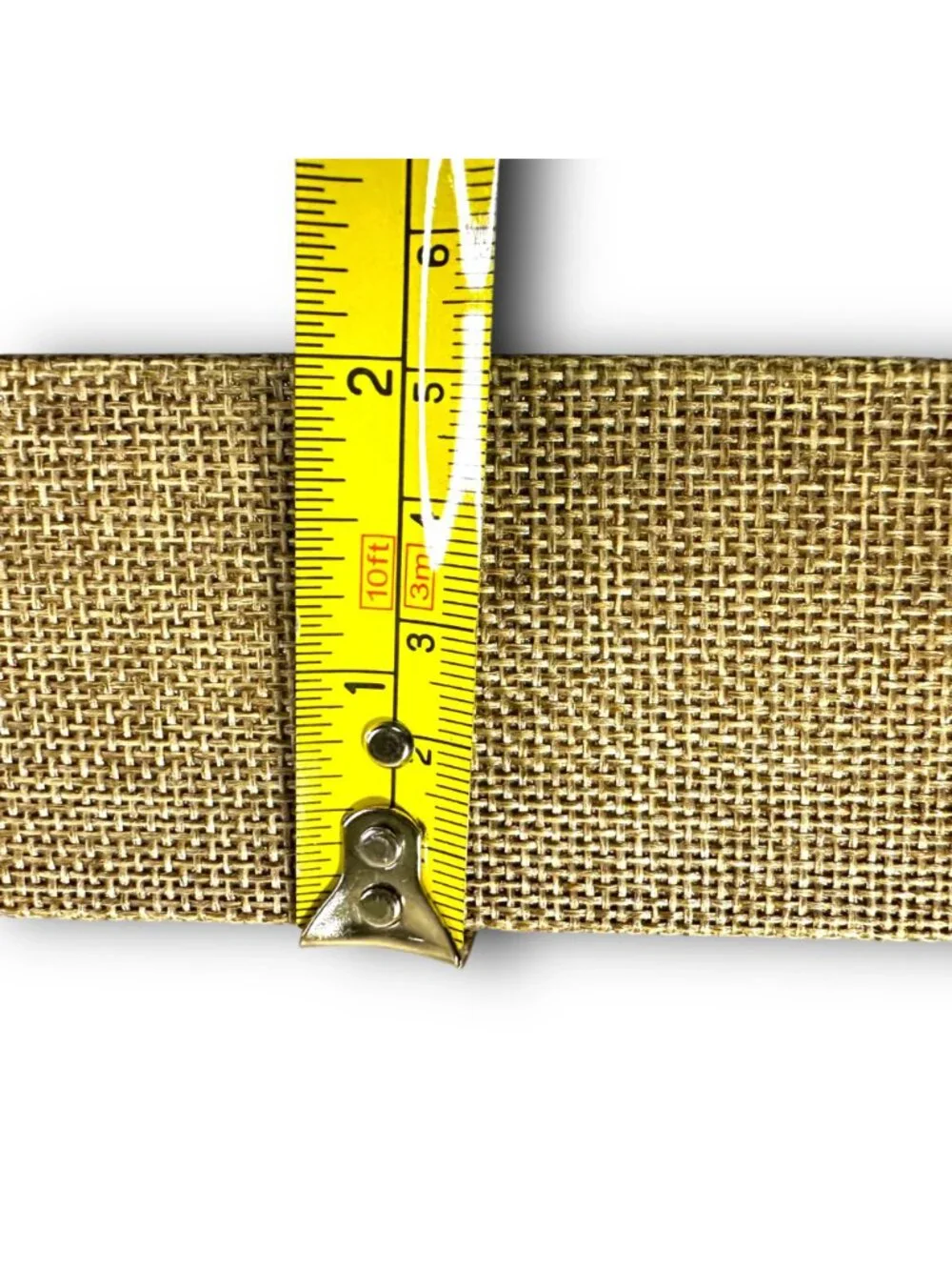 Gold Rectangular Burlap Decorative Tray For Desk Or Coffee Table Organization 14